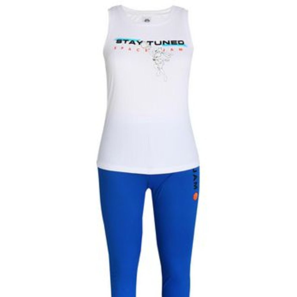 Space Jam 2 two piece pajama set for ladies 'Stay Tuned'